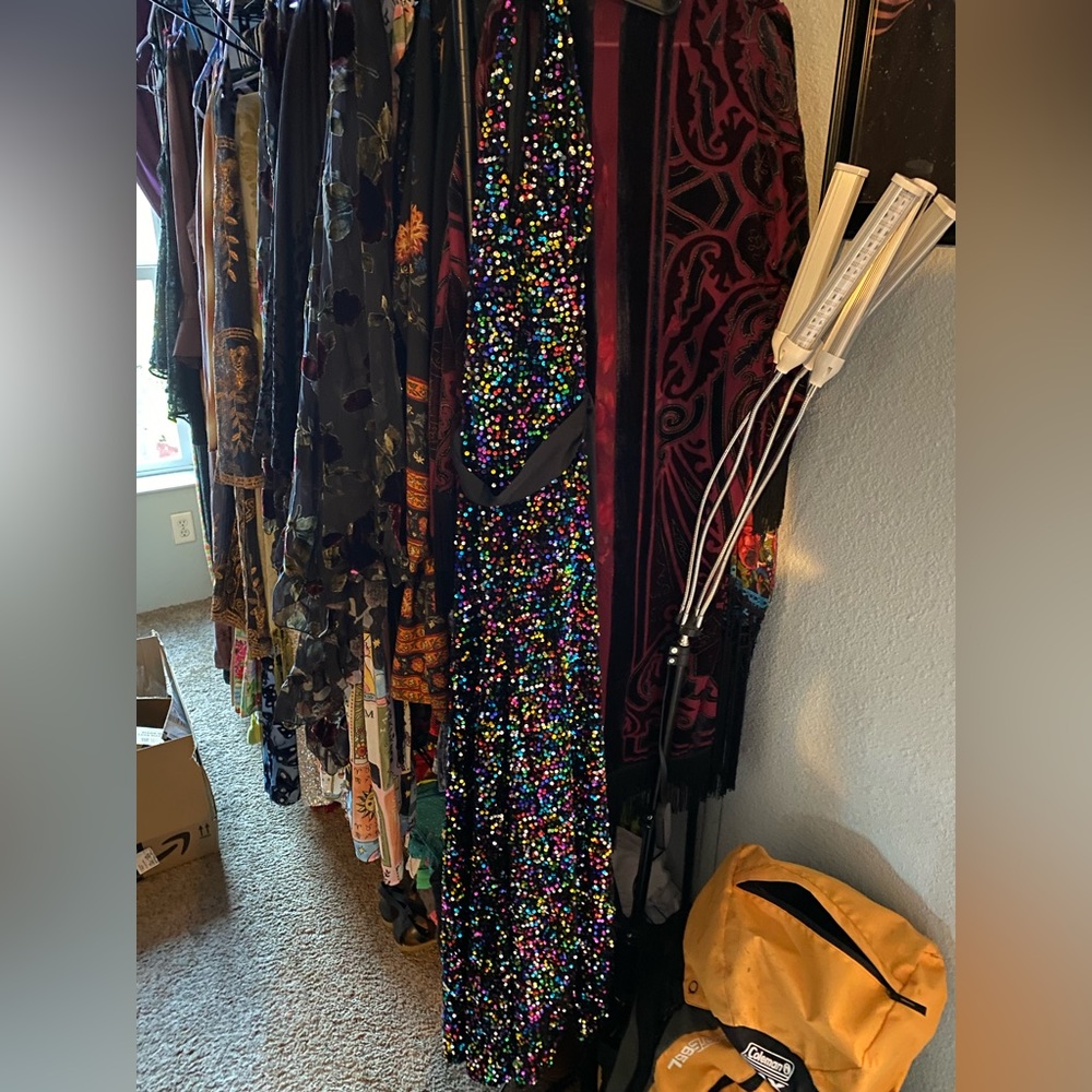 Unique Vintage sequin jumpsuit multicolor SOLD OUT